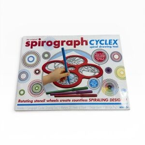 New Spirograph Cyclex Spiral Drawing Tool Set New Kids Art Toy Markers Paper